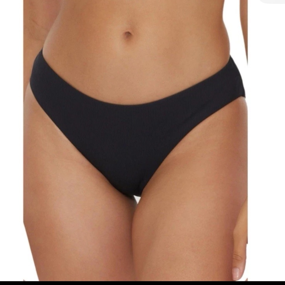 BECCA standard modern edge shirred bikini bottom.